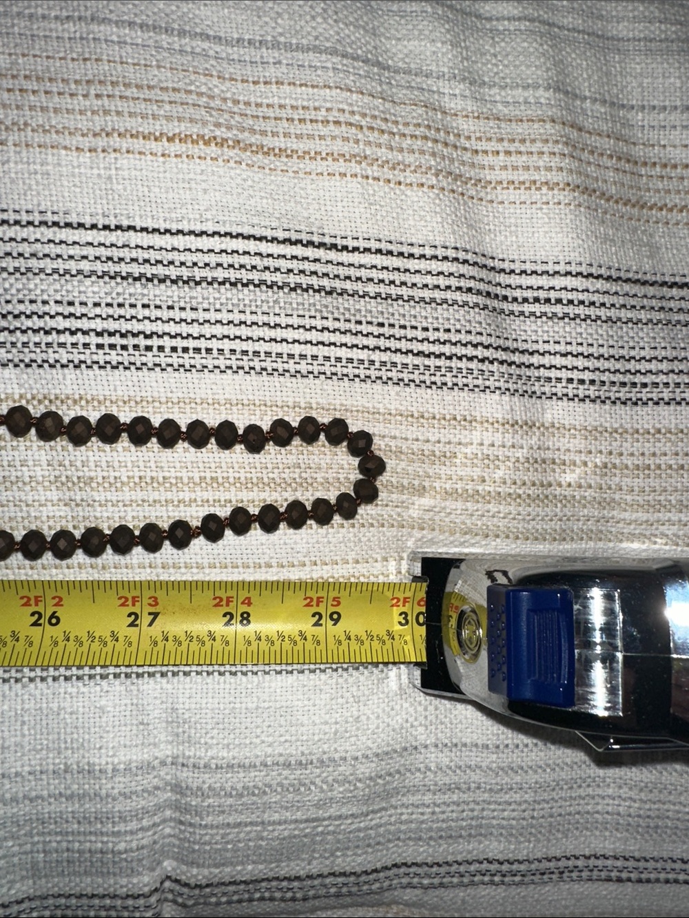 Set of Beaded Strand Necklaces in Brown, Light Blue, Red - Picture 9 of 9